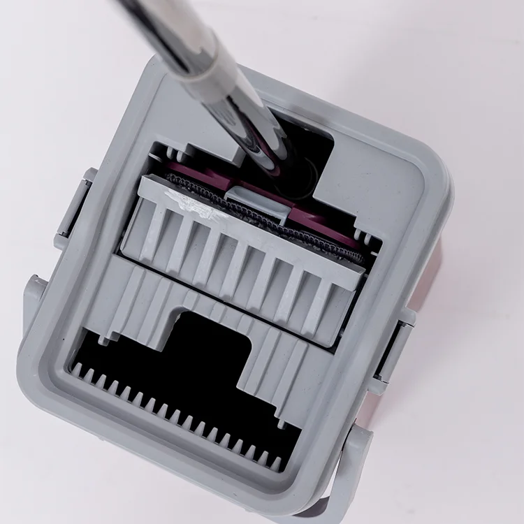 Hand-Free Rotating Mop with Automatic Squeeze Bucket for Household Cleaning