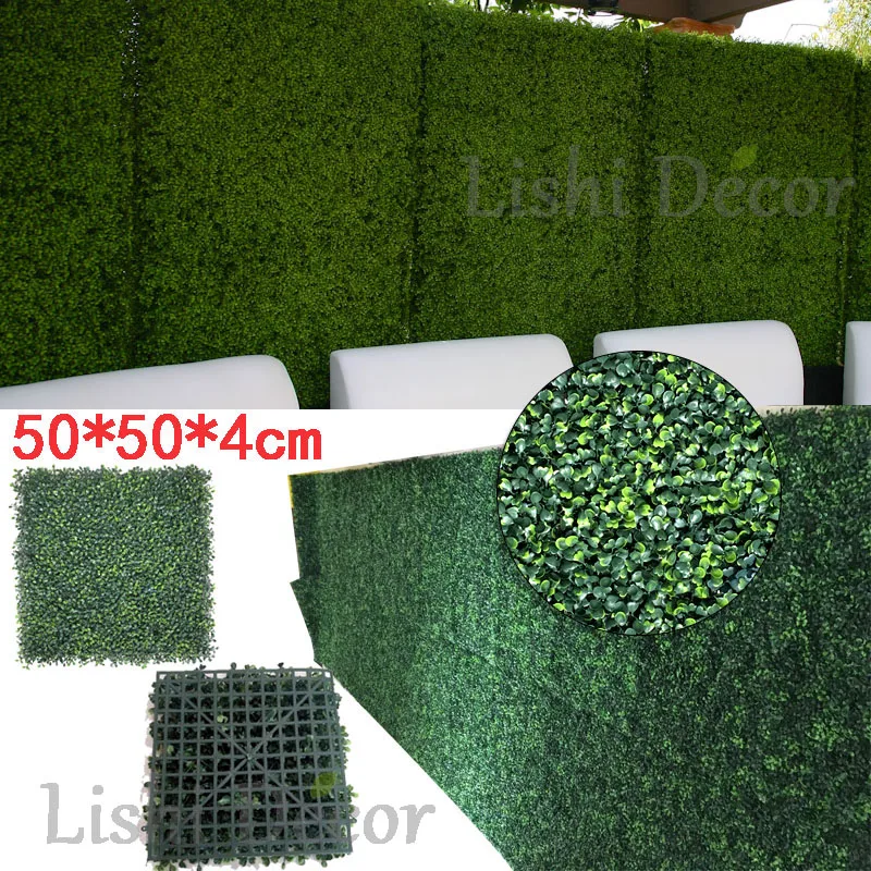 Roll Packing Cheap 1*3m Plastic Artificial Boxwood Hedge Panel Mat