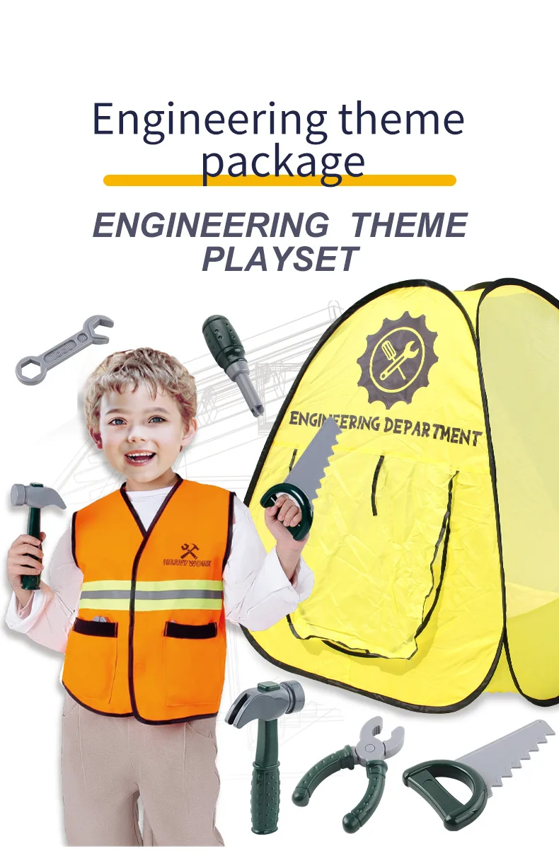 Kids Construction Worker Costume Boys Halloween Dress Up Clothes Builder  Outfit Kit Career Role Play Toy Set Tools Vest - Buy Kids Construction  Worker Costume,Halloween Dress Up Clothes,Career Role Play Toy Set