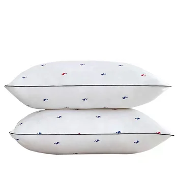 Comfortable Fluffy Fiber Filled Pillows Breathable Versatile Sleeping Solution for Back