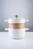 White-1.5L + 2.5L +bamboo steam