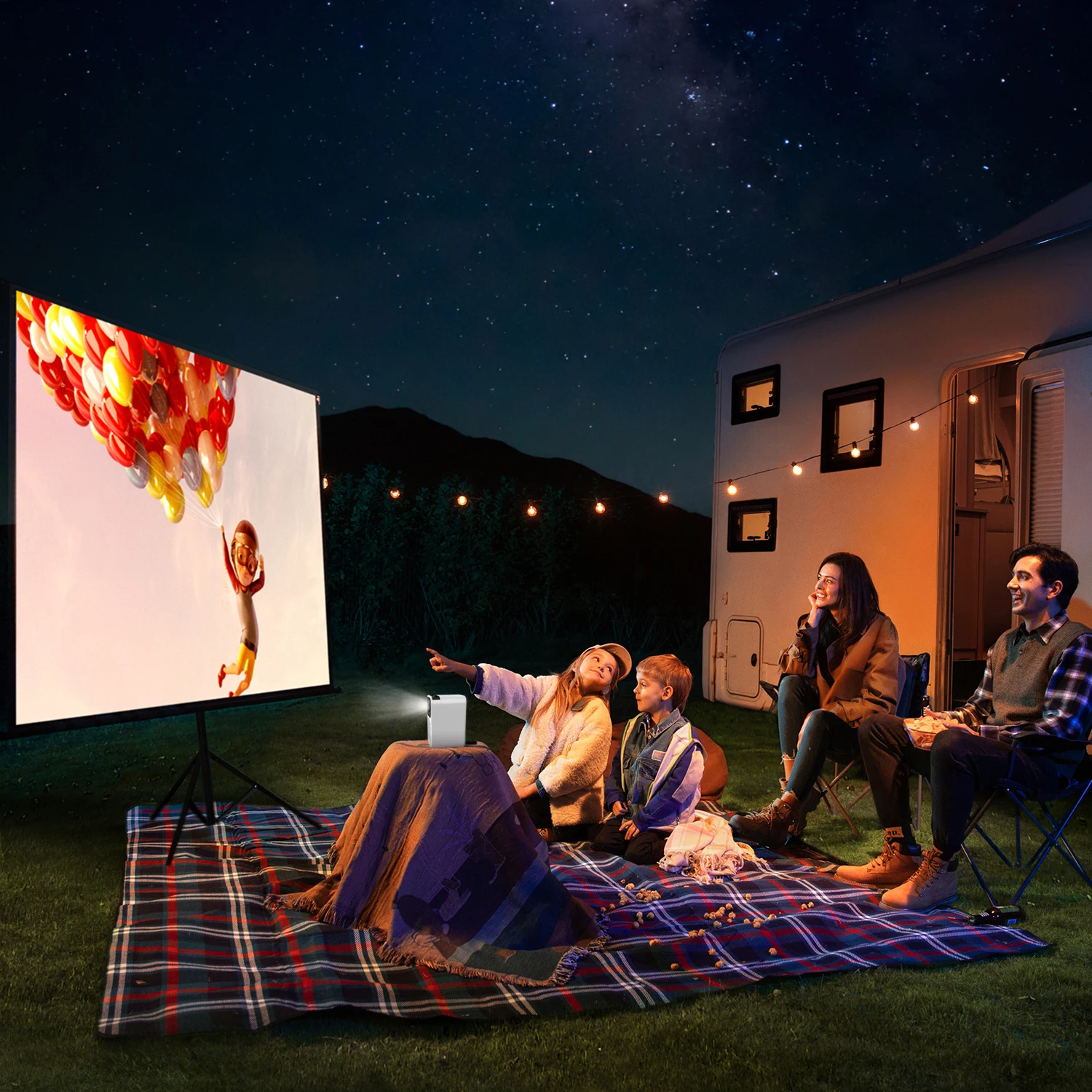 CRE CR36 New android 9 projector good performance home movie outdoor camping online games school education 4K projector
