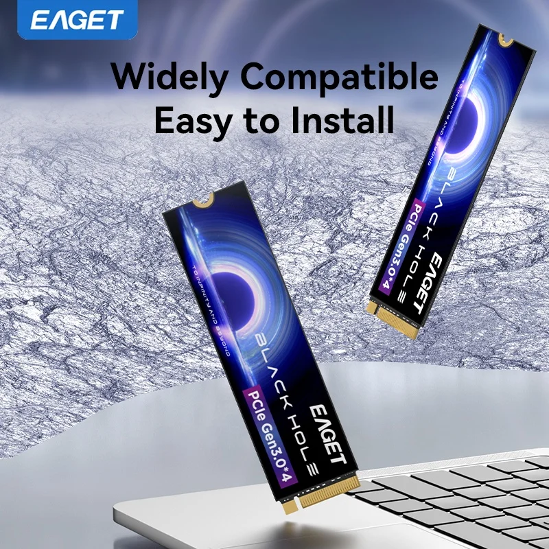 EAGET M2 1TB NVMe SSD - 128GB/256GB/512GB Options, Fast Read Speed