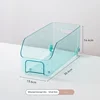Small blue storage box with wheels