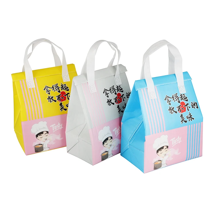 Heavy Duty Custom logo Insulated Reusable Tote Grocery thermal shopping cooler bag