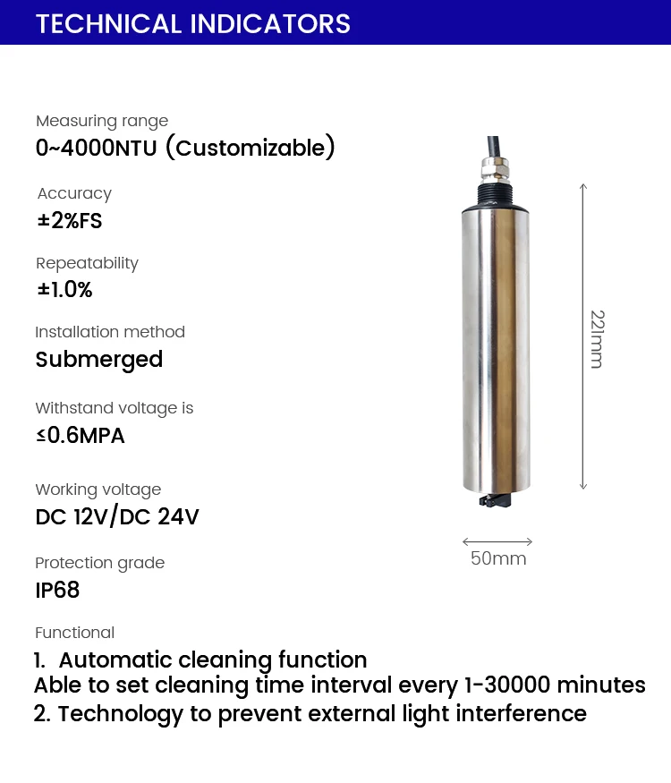 Wq7709w Water Turbidity Analyzer Turbidity Measuring Instrument