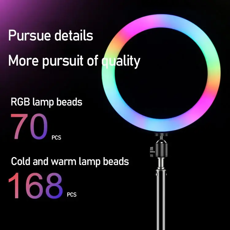 16 видов цветов изменить фотографию в прямом эфире smd rgb кольцевидная подсветка 8 дюймов/20 см 10 дюймов/26 см 12 дюймов/30 см макияж кольцевой светильник на светодиодах