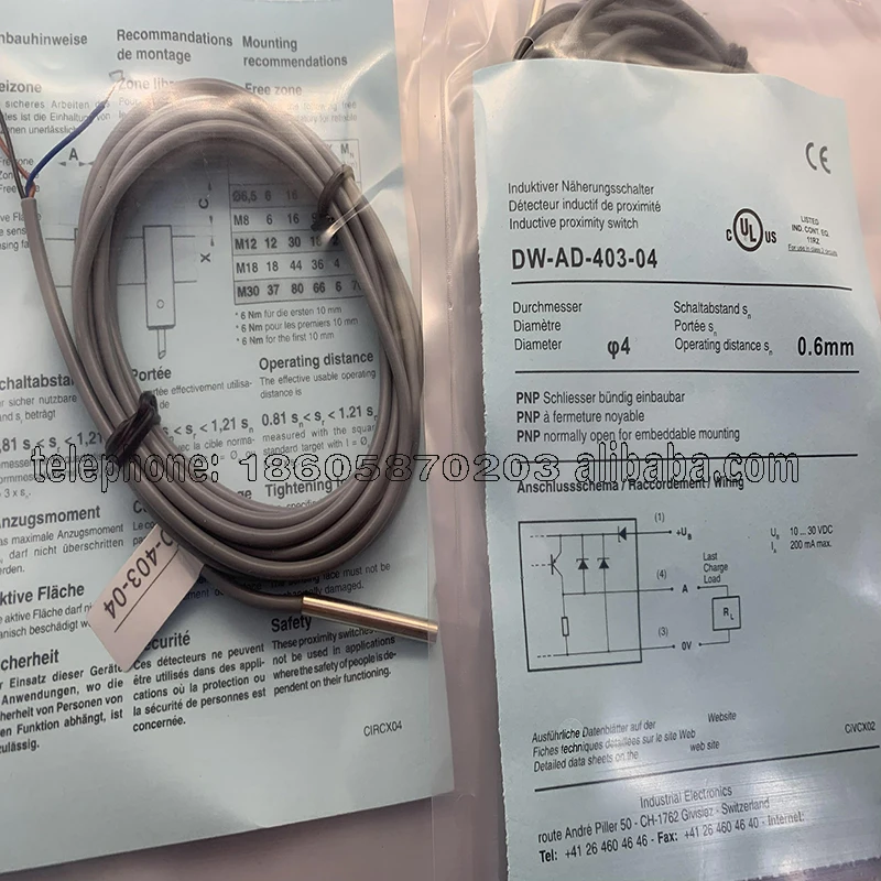 New Proximity Switch Sensor in Stock DW-AD-403-04 DW-AD-401-04 Reliable ...