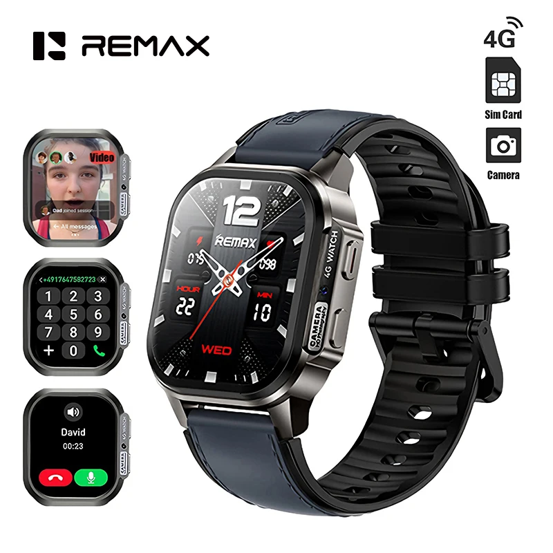Remax Premium Phone Watch Sim Card WiFi Android 4G Smart Watch Camera IP67 Waterproof Reloj Inteligente Smartwatch With Sim Card