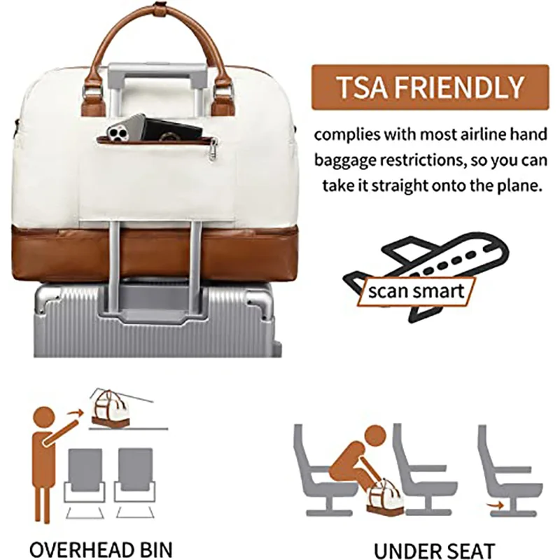 Large Custom Adjustable Custom Gym Bag Travel Outdoor Overnight Weekender Duffel Bag With Shoes