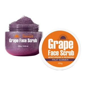OEM Wholesale Grape Exfoliating Hydrate & Repair Skin Vegan Body Scrubs Private Label