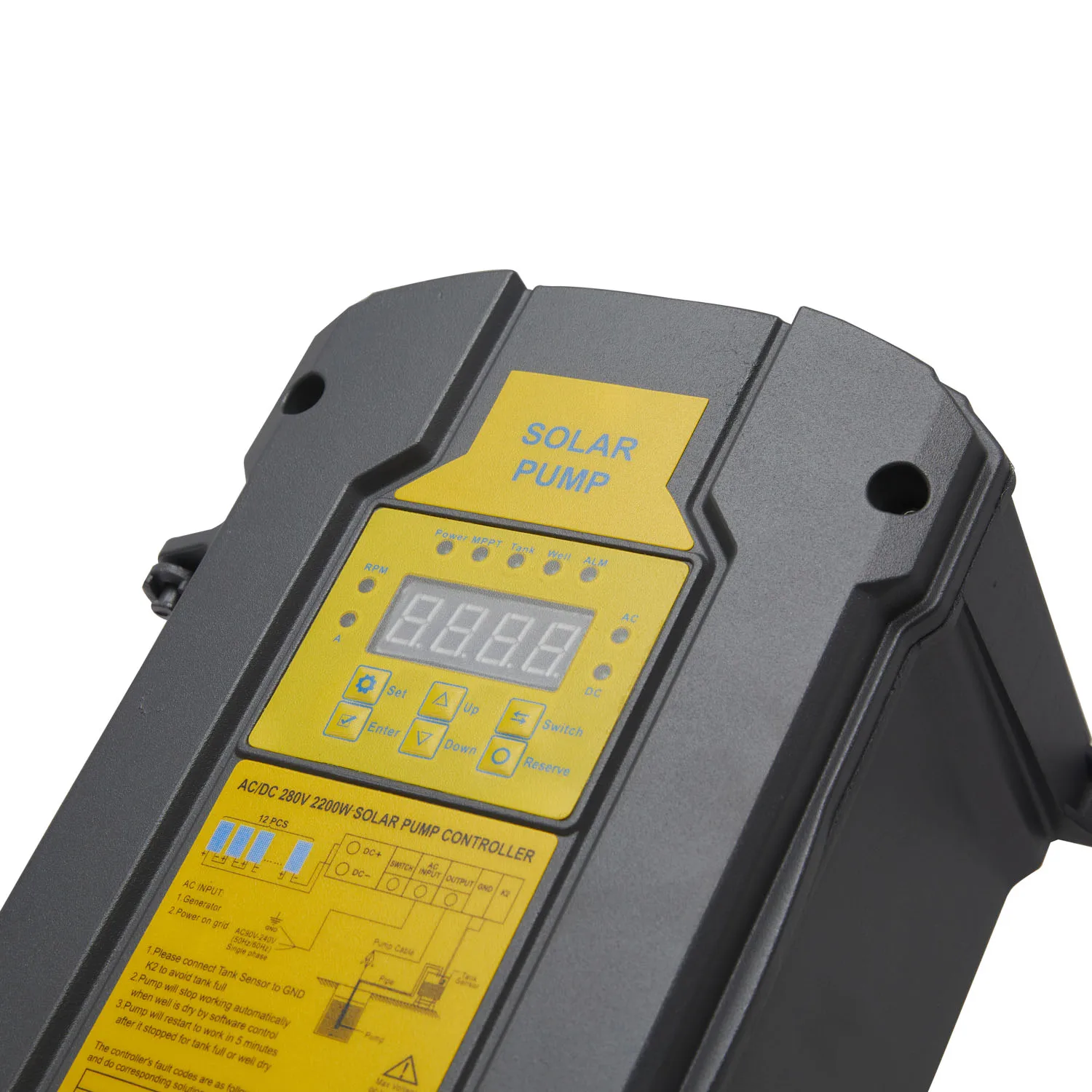 Pompe Solaire Submersible Pour Puits Profond 4" - 3KW (4HP) - Jusqu'à 300m - Onduleur Hybride AC/DC - Neuf