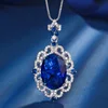 Blue topaz pendant