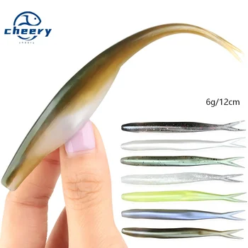Cheery TPR Floating Jerk Bait Shad Minnow Soft Fishing Lure 10x Strong Artificial Bait Split Tail Drop Shot Bass Pike Zander – Soft Lure – view 2