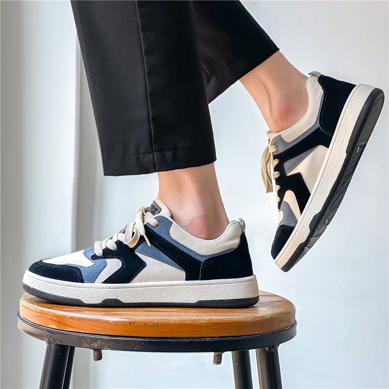 New Arrival Canvas Blank Custom Low Cut Shoes Men Retro Walking Style Skateboarding Shoes for Men