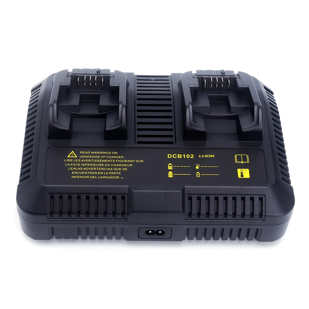 Зарядное устройство DCB102 DCB102BP для всех Dewalt, литиевая батарея 12 В 20 в макс. XR DCB120 DCB203 DCB204