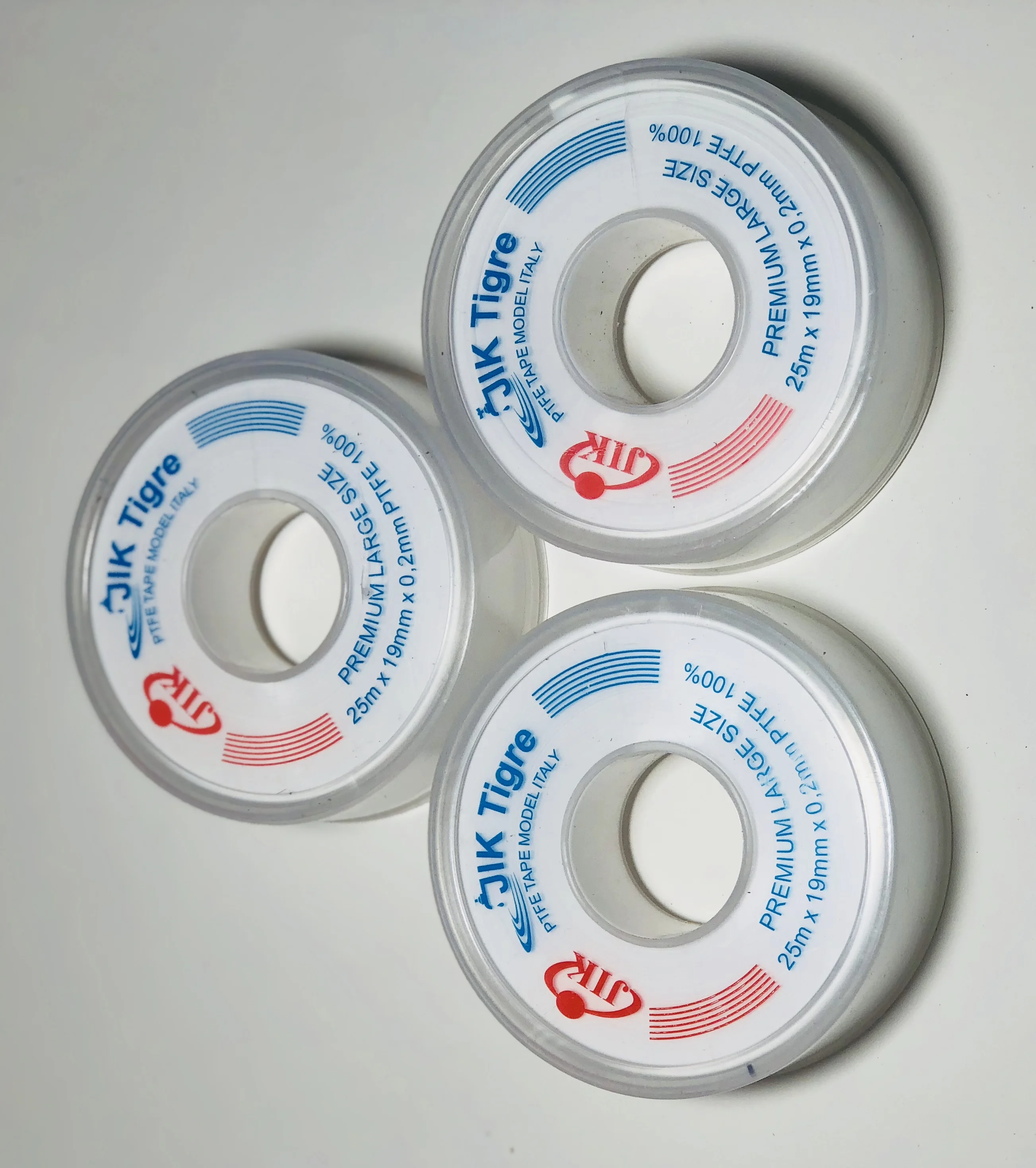 Transparent 19mm Spool and Cap PTFE Tape for  Seal Tape for Pump Fittings Valves Pipes for Various Sealing Needs