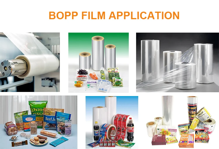 Custom 20/30 Micron Lamination Film BOPP Plain Film Jumbo Roll