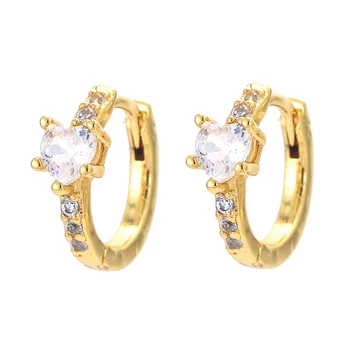 New color Cubic Zircon Earrings brass gold-plated jewelry suitable for women's party birthday gifts wholesale Earrings