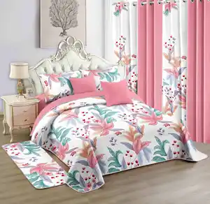 Quilted 12-piece Large Curtain Factory Wholesale Bedding Set Suitable for Bedrooms, Families and Hotels