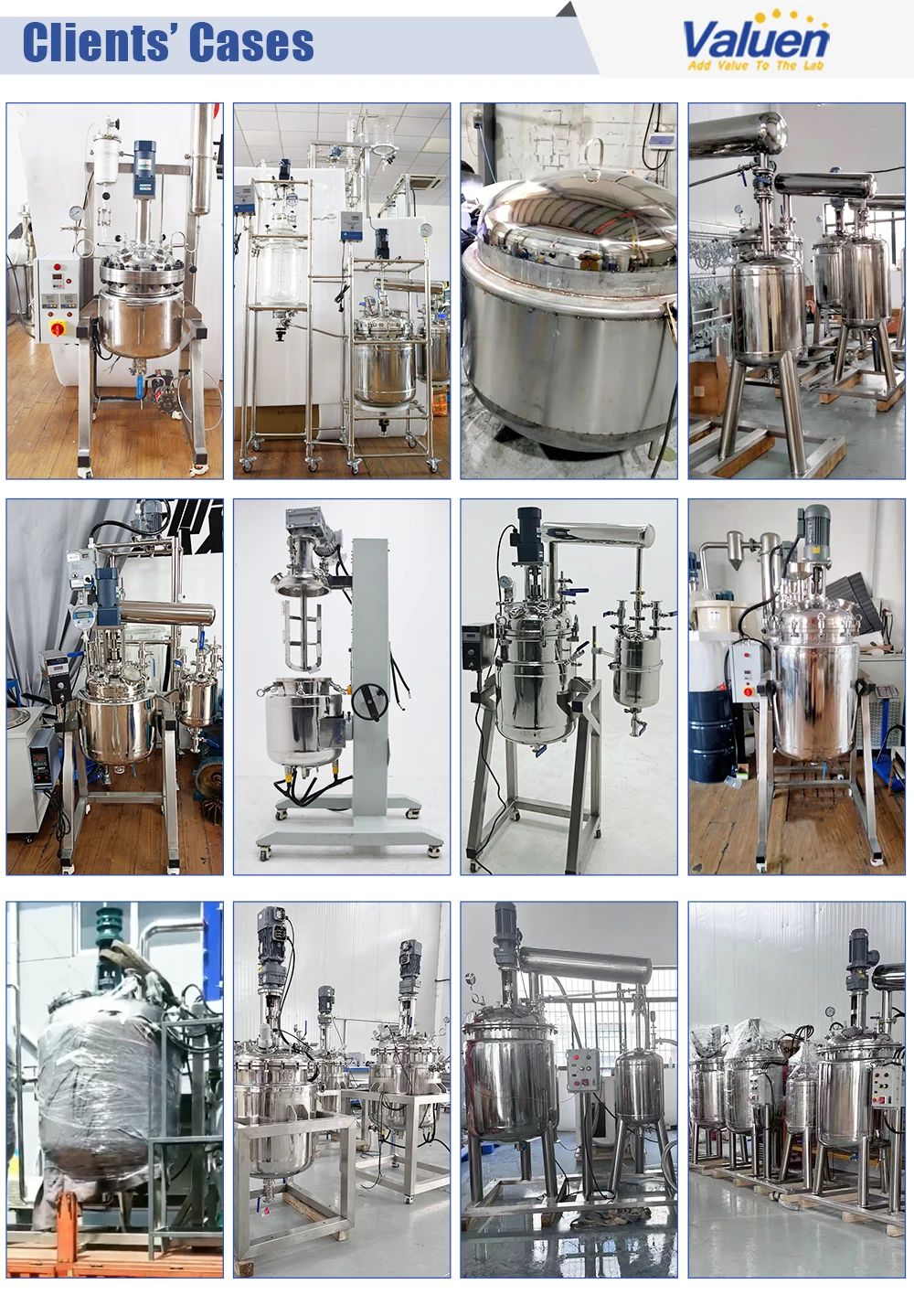 Valuen 500L Ce Chemical Double Jacketed Mixing Vessel With Stirred Tank Reactor Price  Jacketed stainless steel reactor details