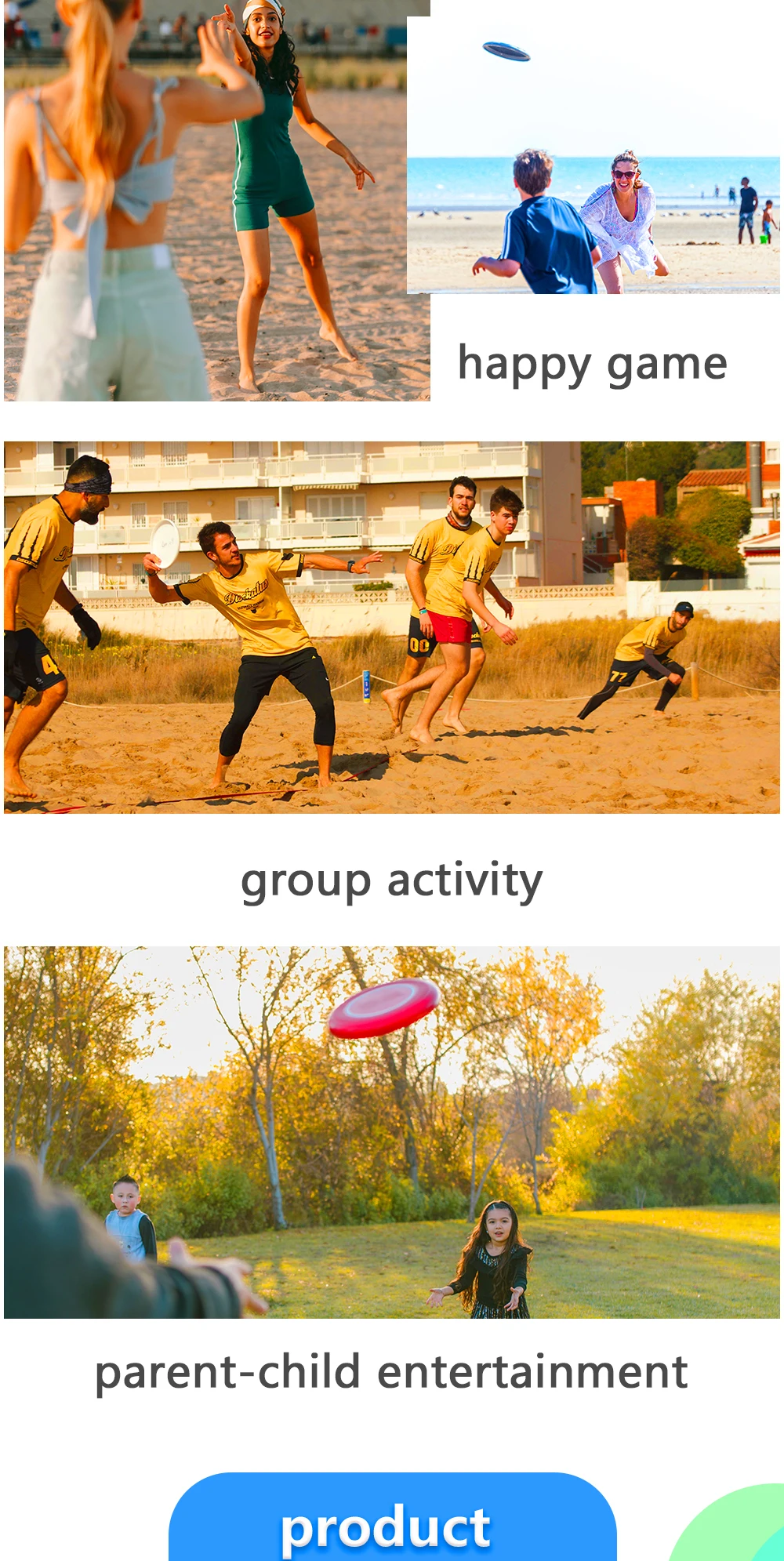 Pu Foam Flying Plate For Outdoor Sport Training Dogs Frisbeed Golf Disc