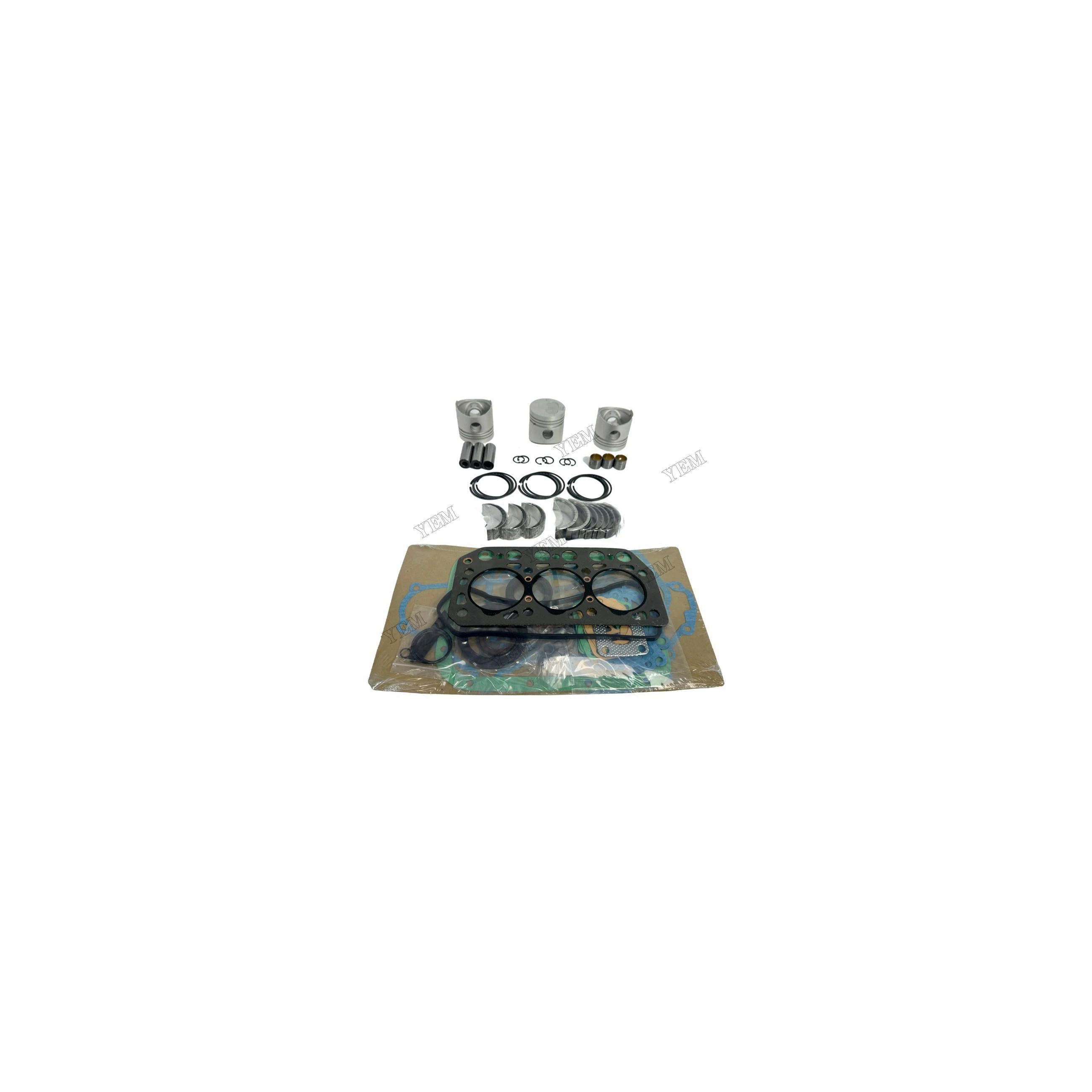 Engine Rebuilding Kit With Cylinder Gasket Set Piston Rings Bearings for Mitsubishi K3E Engine Replacement Parts