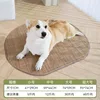 Round, breathable dog cooling mat for all seasons