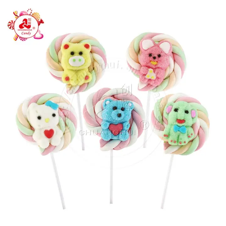 bear marshmallow lollipop