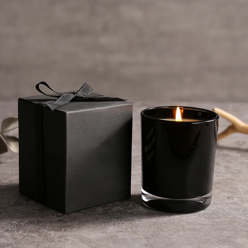 Custom Modern Creative Luxury Glass Iridescent Candle Vessel Matte