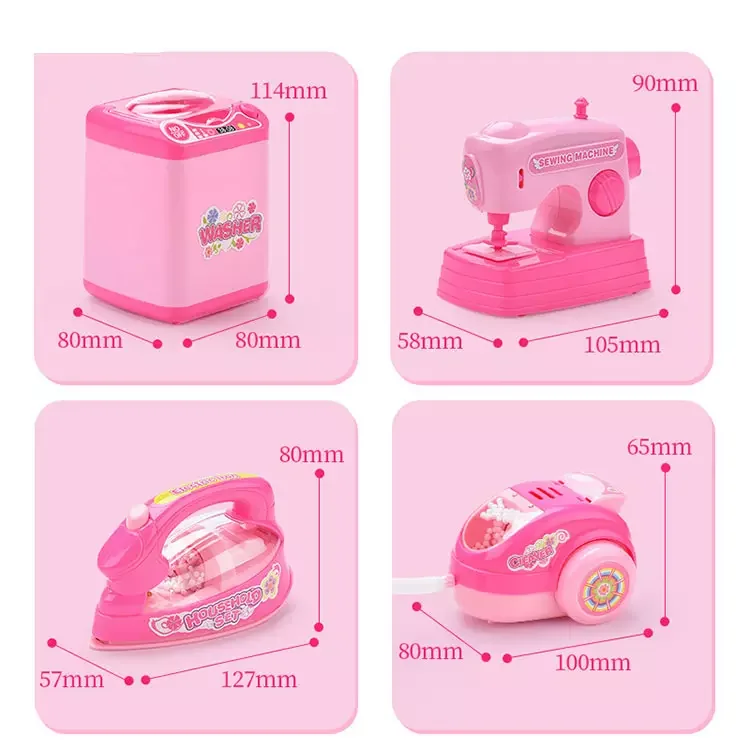 Лидер продаж набор небольших бытовых приборов электрическая серия для чистки детская игра Семейные