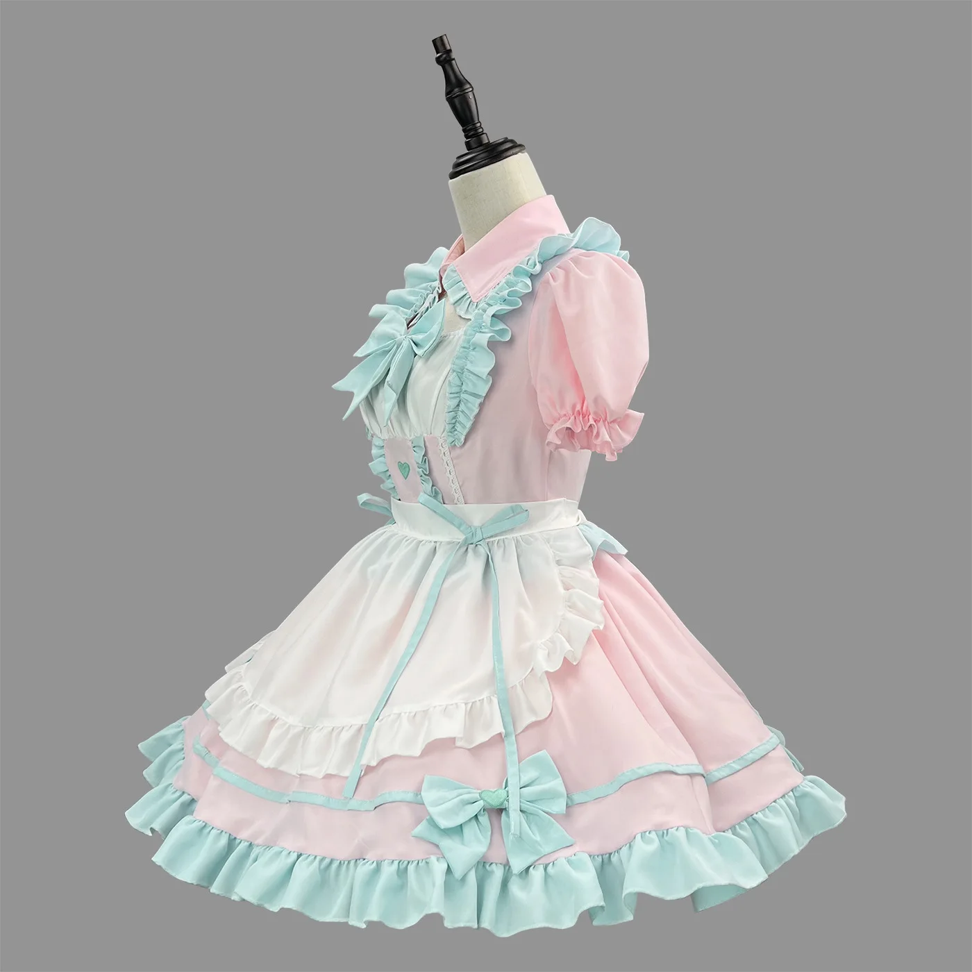 S -5XL Sweet Cute Lolita Maid Dress Cosplay Costume Pink Blue Girl Woman Maid Dress Party Costumes