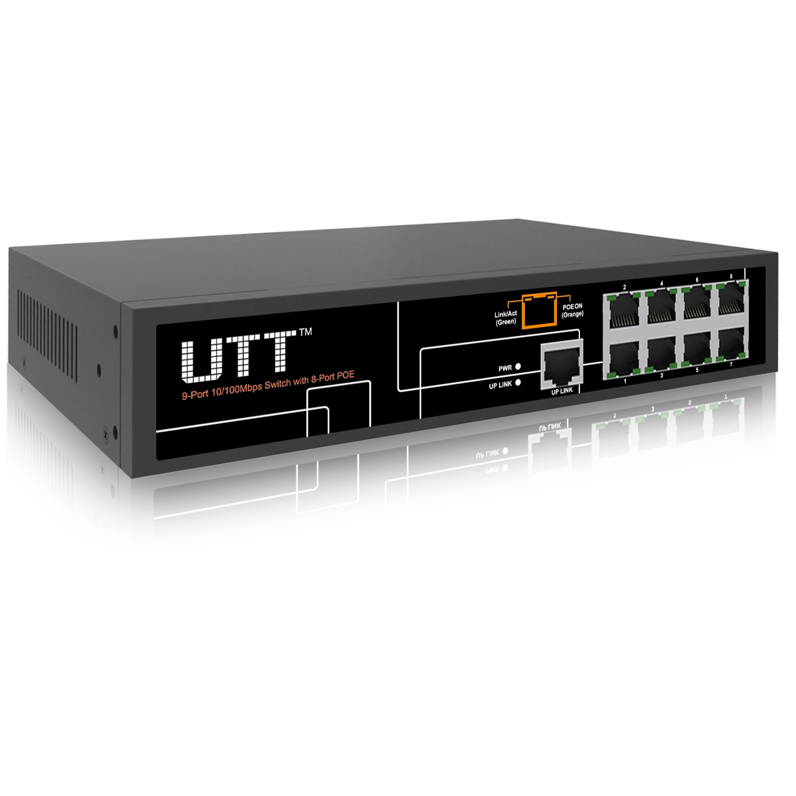 Коммутатор электропитания. 4 Port Fe Switch. Utt.