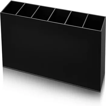 Acrylic Pencil Holder 6 Compartments Pen Holder