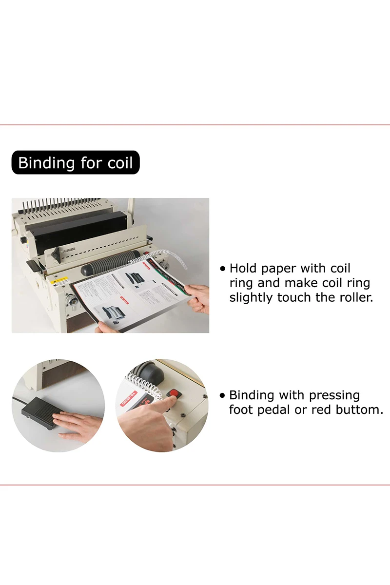 Multi-function 4 in 1 Electric Document Punching &Binding Machine Comb Binding Machine and Spiral Binding Machine