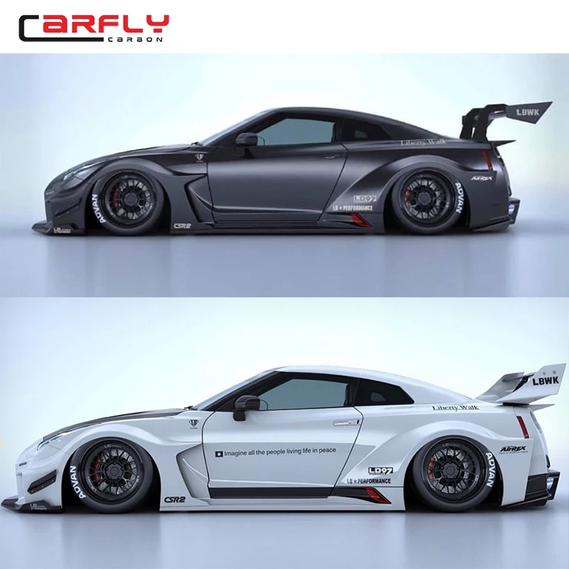 2020 LB WORKS Bodykit for NISSAN GTR R35 GT-R Ver 3 Wide Body Kit FRP+CF