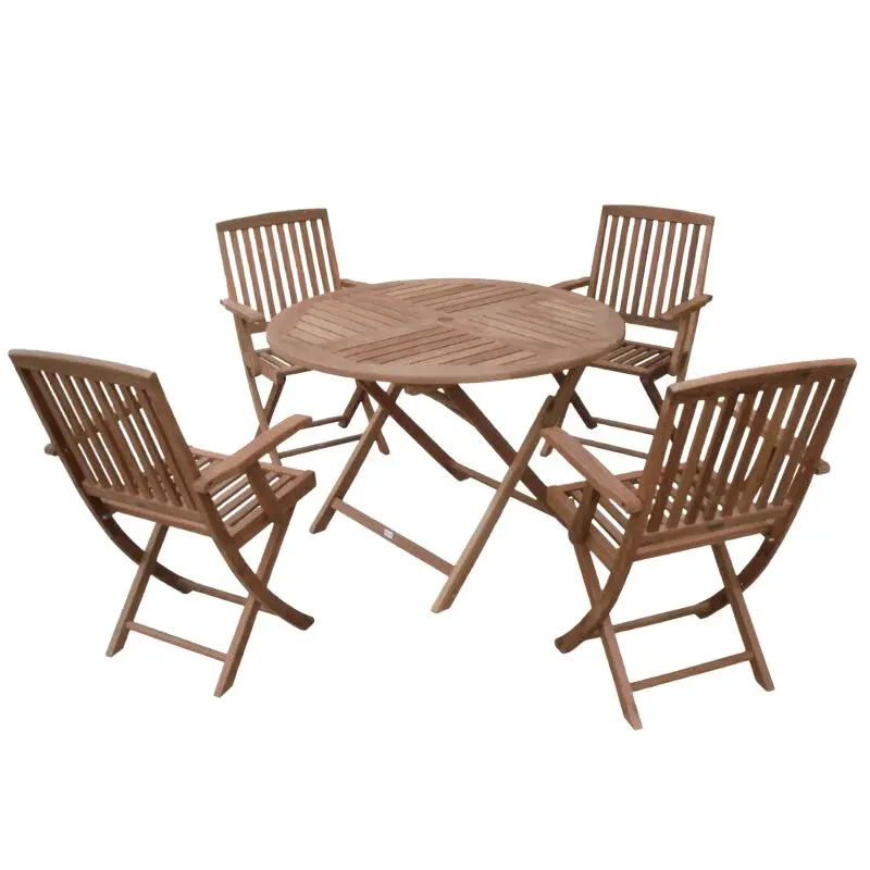 Uv Moist Resistant Outdoor Teak Wood Round Table Top Garden Patio