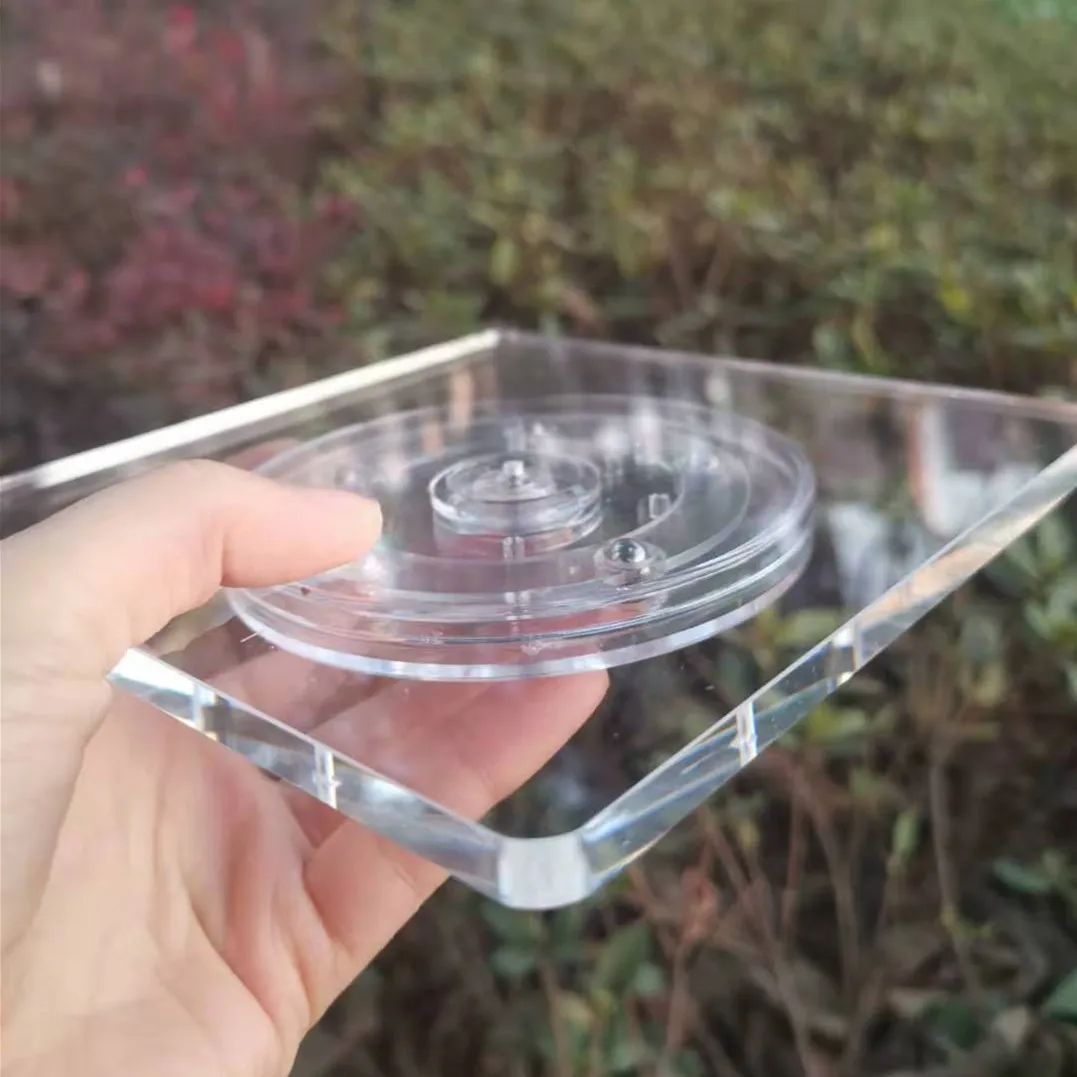 Прозрачная подставка для украшения печенья, вращающаяся акриловая подставка, вращающаяся подставка для кладовой