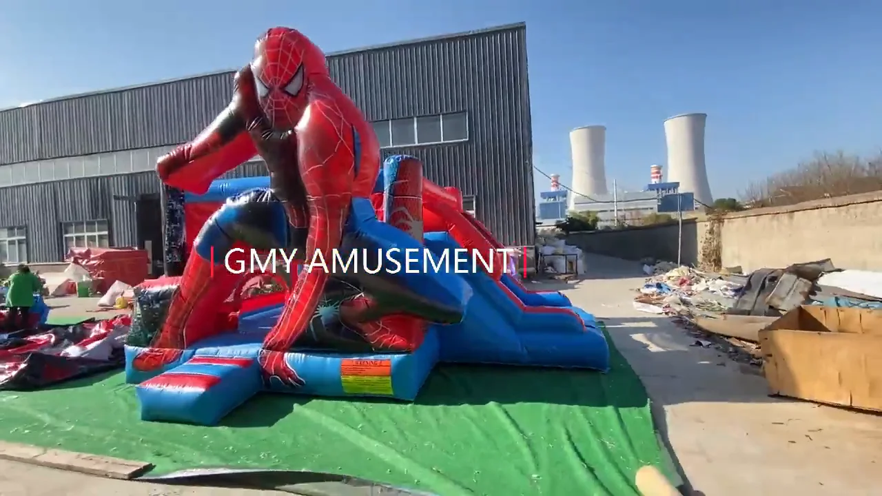 商業PVCスパイダーマンジャンプ城中国| Alibaba.com