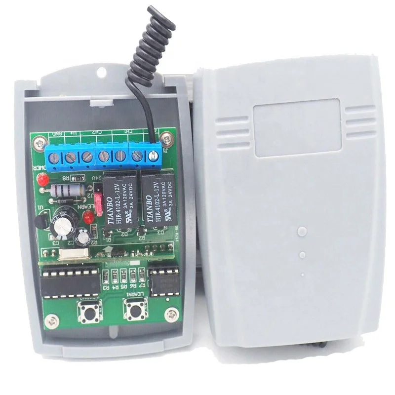 433mhz Remote Control Rolling Code Receiver for Garage Door Gate Door with Open Code