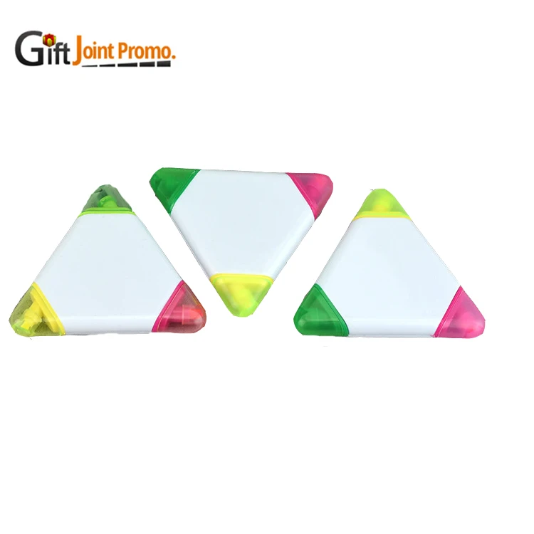 Promotional Custom LOGO 3 Colors Triangle Highlighter