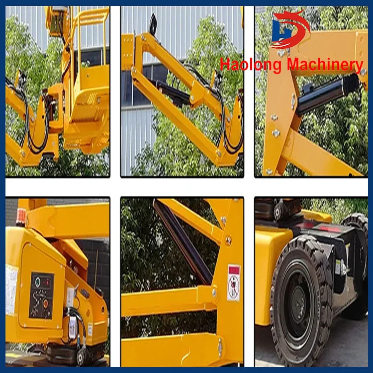 18m Mobile Folding Arm Curved Arm Lift Self Towing Articulated Arm Lift