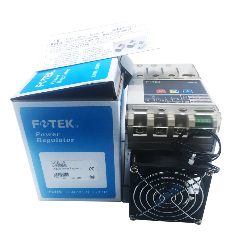 FOTEK LCR-40 Solid State Relays Three-Phase Power Regulator with Enhanced Heat Sink High Surge Voltage Sustenance