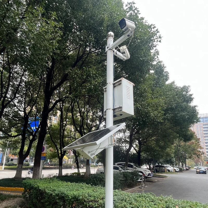 12V Outdoor Solar Monitoring Power Supply System 80W 40AH Solar Panel With Inbuilt Battery for  CCTV Radio POE