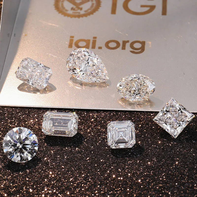 Lab-grown Diamond Loose Stone 5 Carats E/VS2 IGI Certified Can Be Processed for Setting