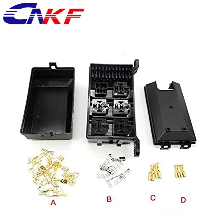 CNKF Car seat relay fuse box relay holder 5 engine compartment insurance holder box
