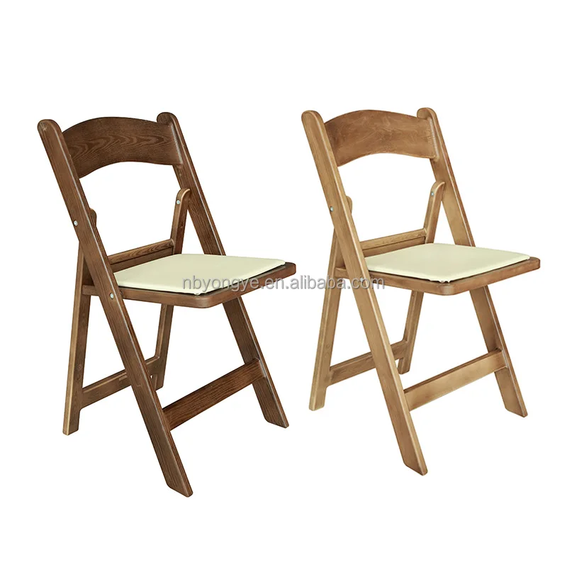 Wholesale Plastic Outdoor Event Wedding Padded Resin Folding Chair