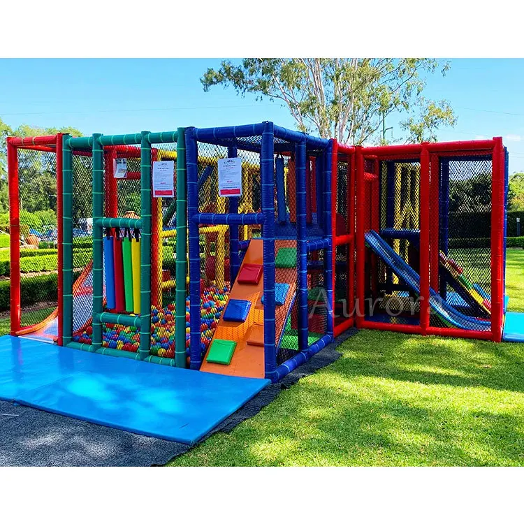 Commercial Kids Party Rental Equipment Climbing Playground Portable
