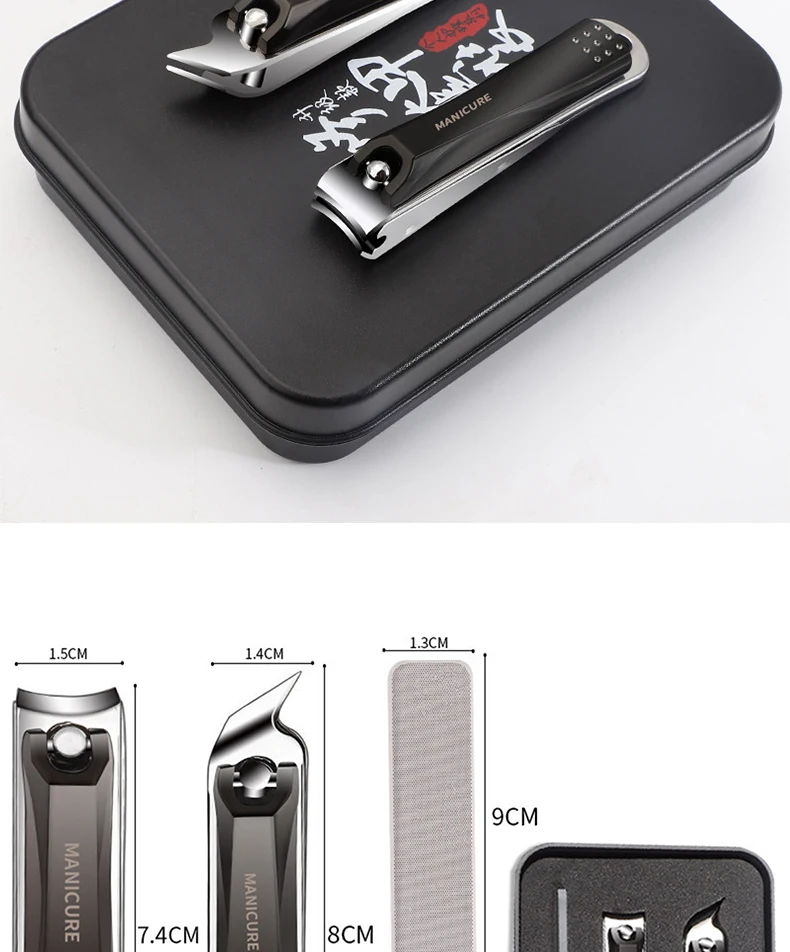 product good quality portable nail cutter professional manicure tool sharp nail clipper set-7