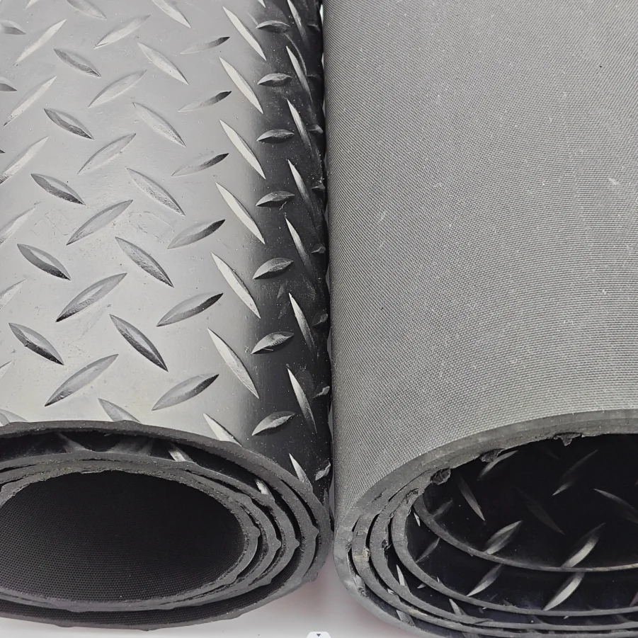 High Quality Nonslip Leaf Pattern Rubber Sheet Herringbone Floor Mat